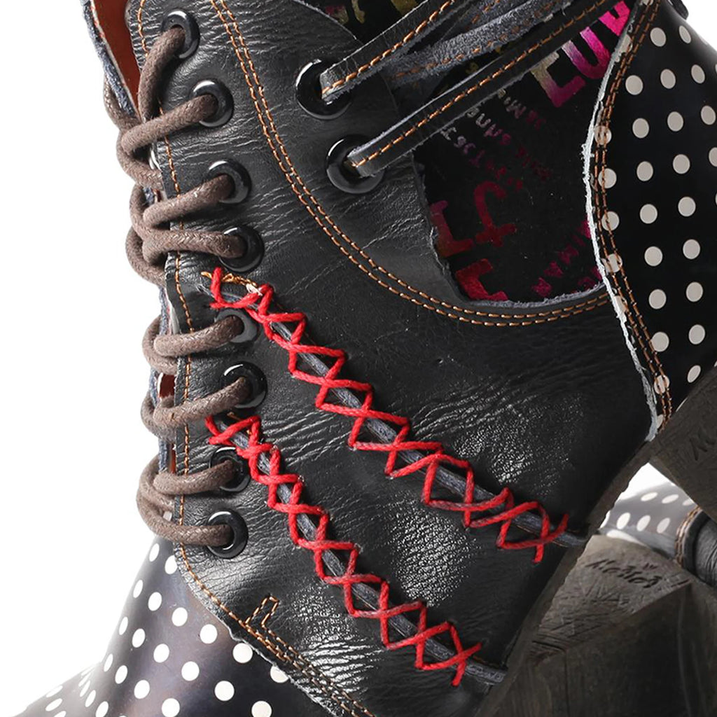 Bottes Femme Élégantes à Pois Multicolores 4