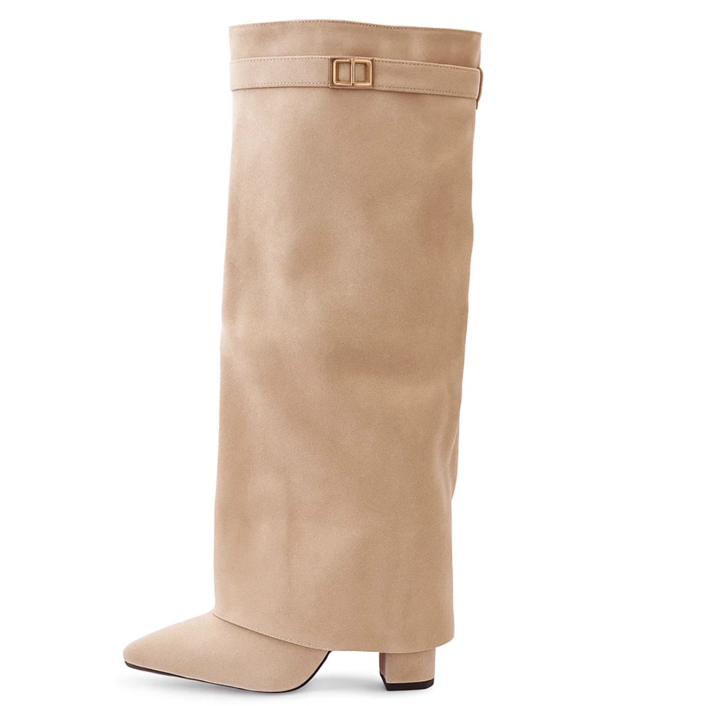 Bottes Femme Élégantes en Daim Noires