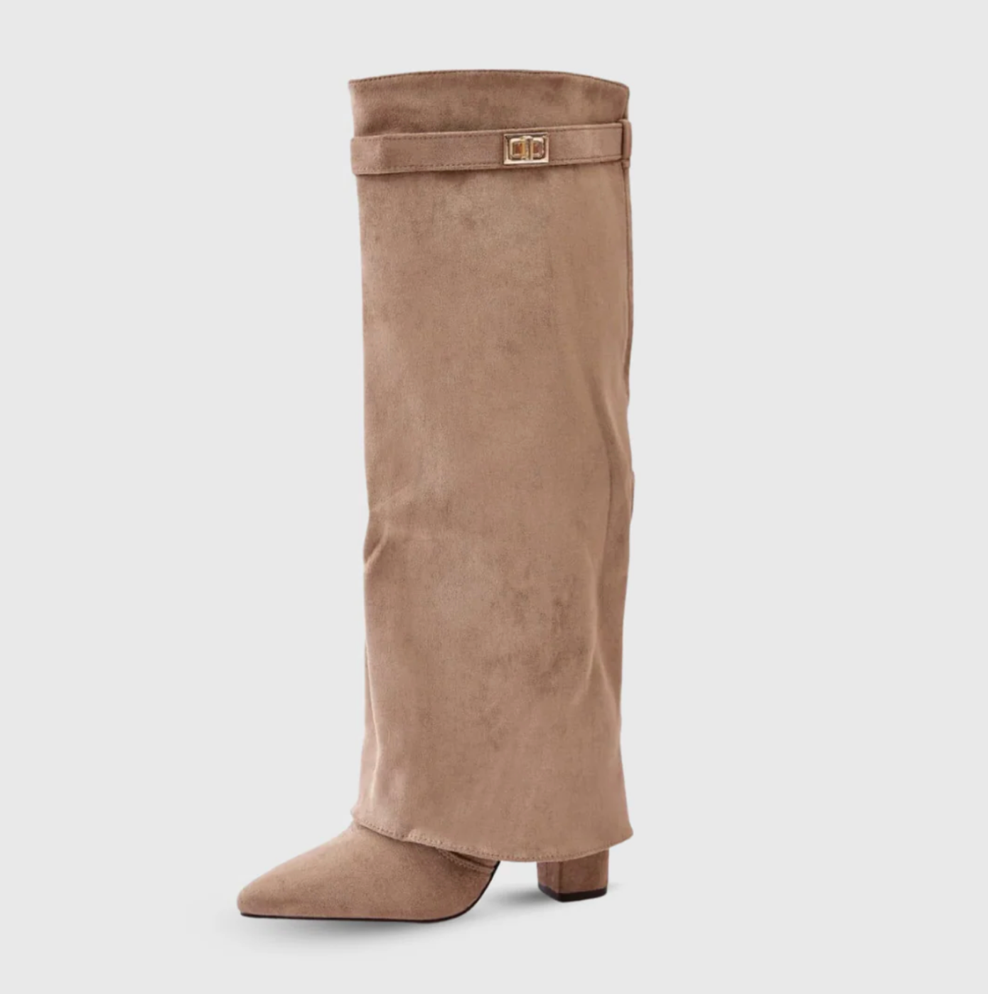 Bottes Femme Élégantes en Daim Noires 2