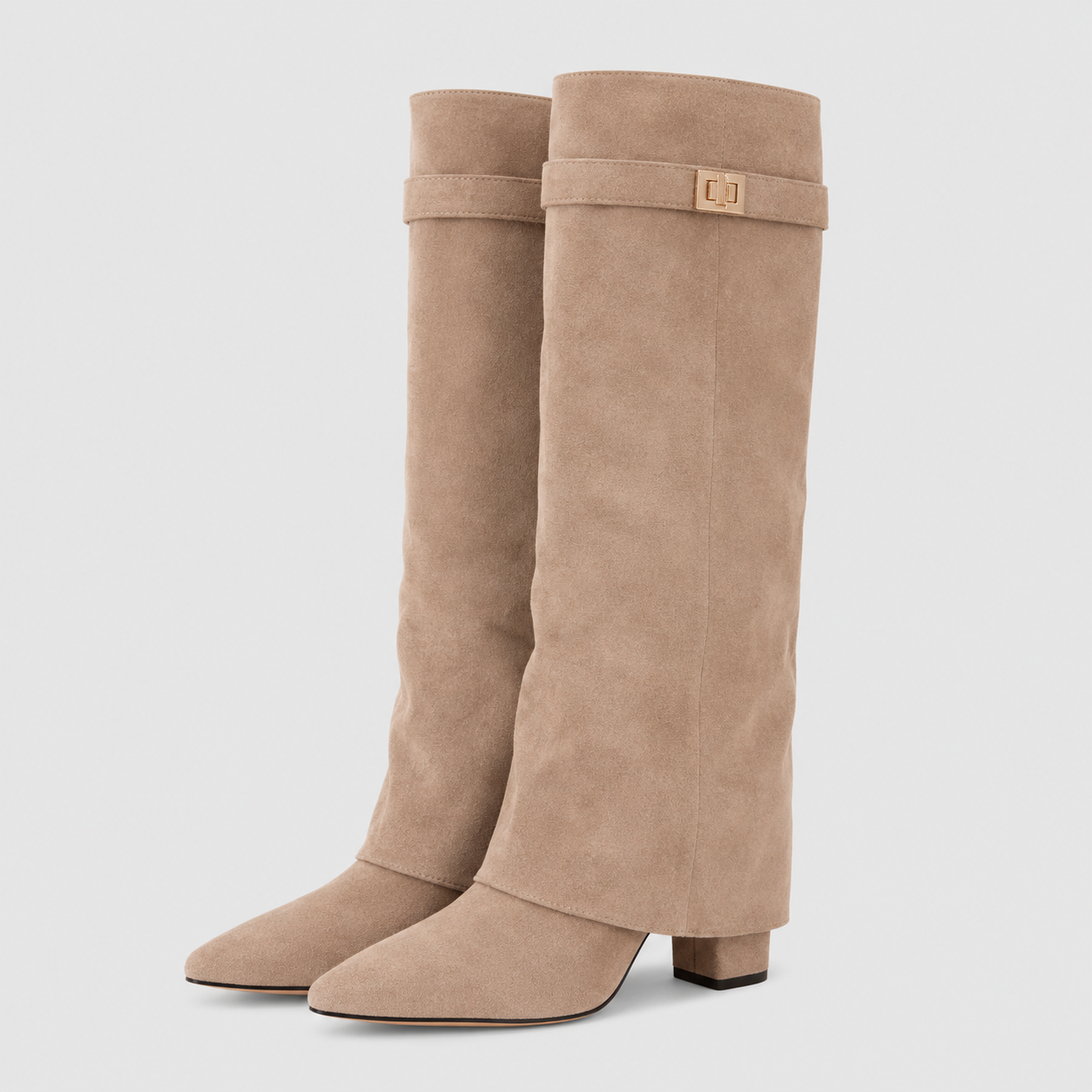 Bottes pour femmes : Bottes hautes élégantes en daim pour femme - Plusieurs couleurs et tailles dans de Marche Lino