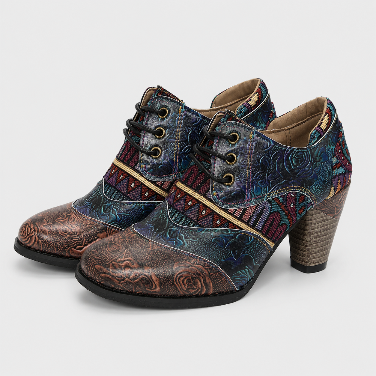 Bottes pour femmes : Bottes Femmes Bohème Courtes Cuir - Qualité Premium dans de Marche Lino