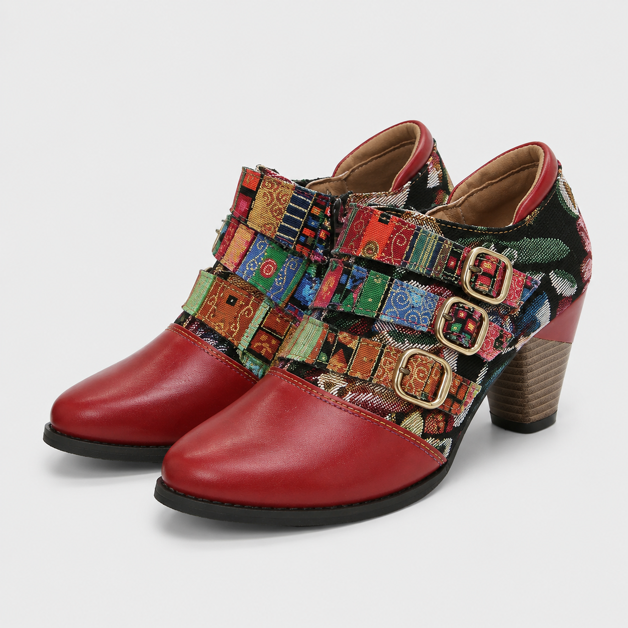 Bottes pour femmes : Bottes Femmes Bohème Courtes Cuir - Qualité Premium dans de Marche Lino