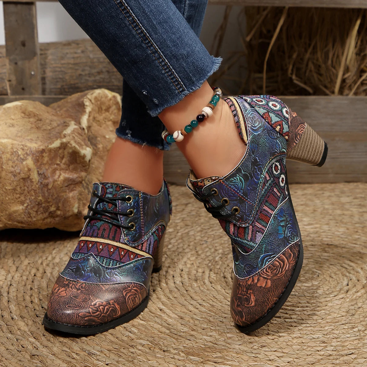 Bottes Femmes Bohème Élégantes Courtes 5