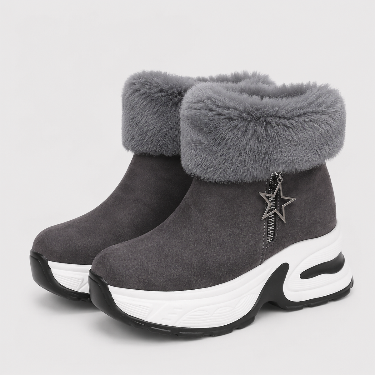 Bottes pour femmes : Bottes Hiver Femme Confortables avec Doublure Douce Métal en Dentelle dans de Marche Lino