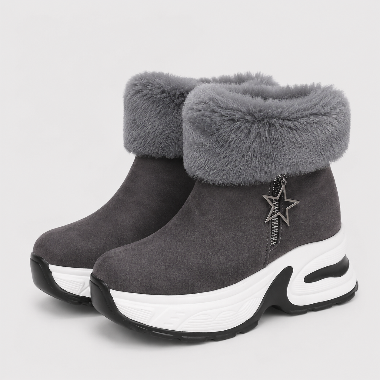 Bottes pour femmes : Bottes Hiver Femme Confortables avec Doublure Douce Métal en Dentelle dans de Marche Lino