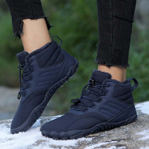 Bottes pour femmes : Bottes Hiver Femme Antidérapantes Noires dans de Marche Lino