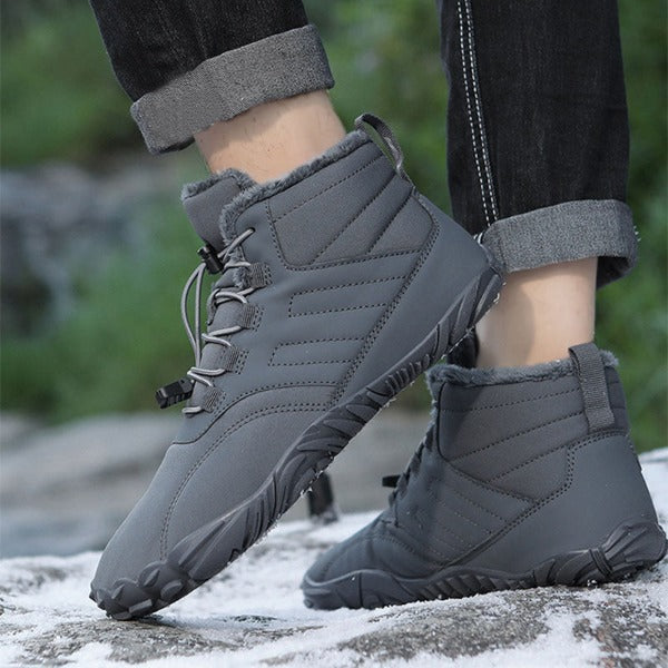 Bottes pour femmes : Bottes Hiver Femme Antidérapantes Noires dans de Marche Lino