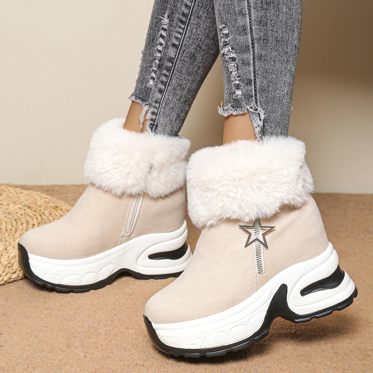 Bottes Hiver Femme Confortables Avec Doublure Douce 1