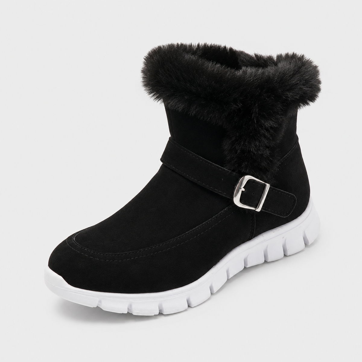Boots : Bottes d'hiver douillettes pour femme dans Noir de Marche Lino