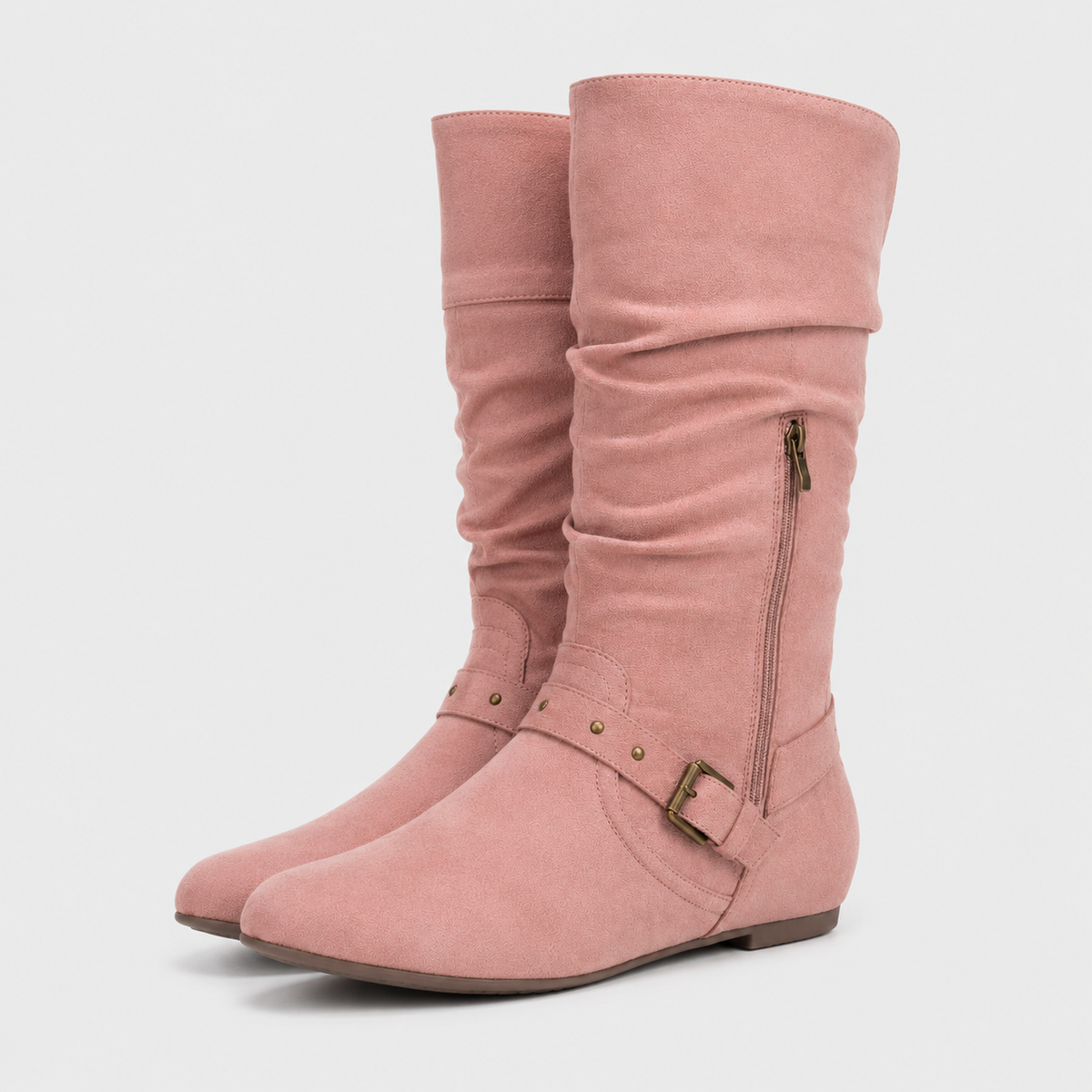 Bottes pour femmes : Bottines Femme Vintage à Talons Plats dans de Marche Lino
