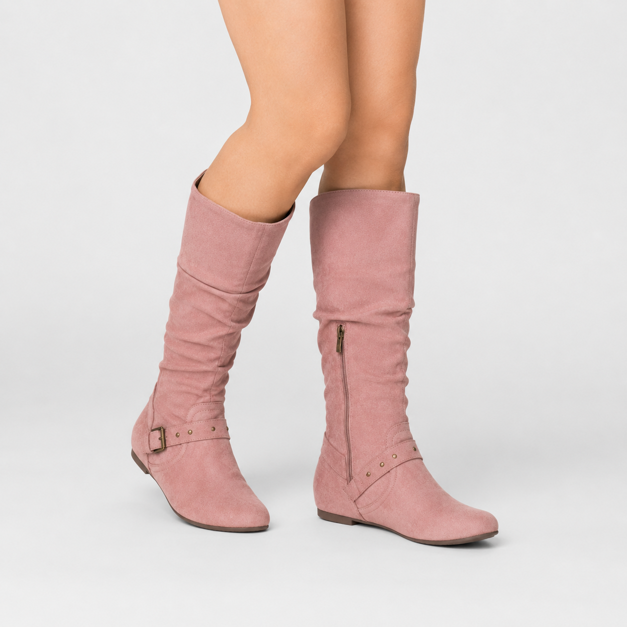 Bottes pour femmes : Bottines Femme Vintage à Talons Plats dans de Marche Lino