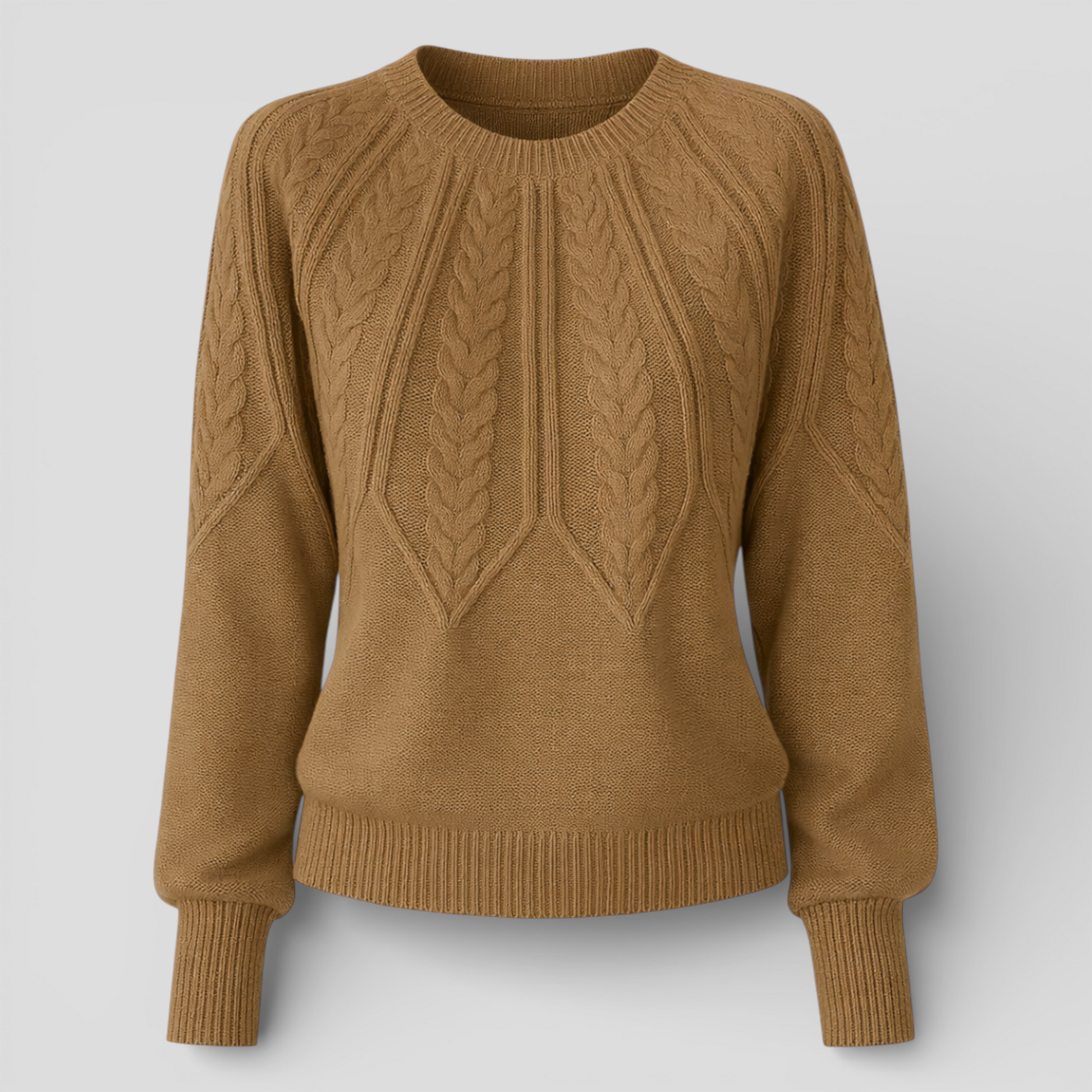 Pull Femme à Manches Larges Coton Coupe Régulière