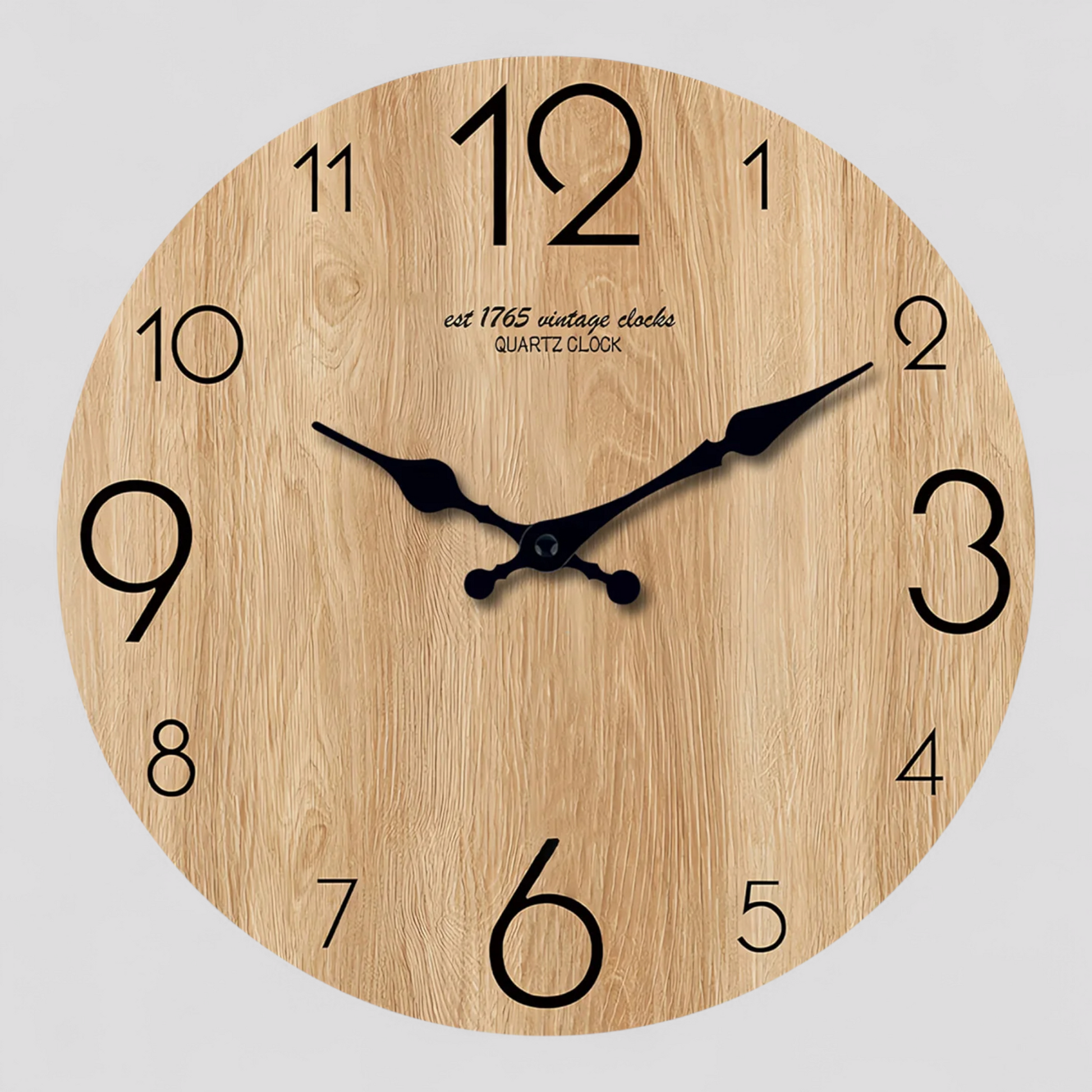 Horloge Murale en Bois au Design