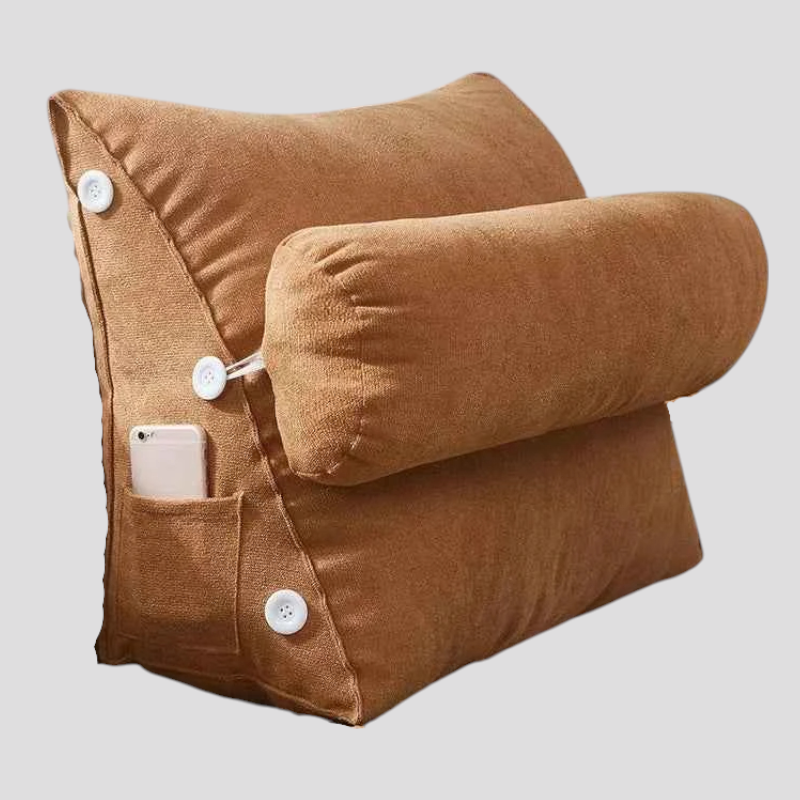 Coussins décoratifs : Coussin de Lecture Triangulaire en Peluche Coton dans de Marche Lino