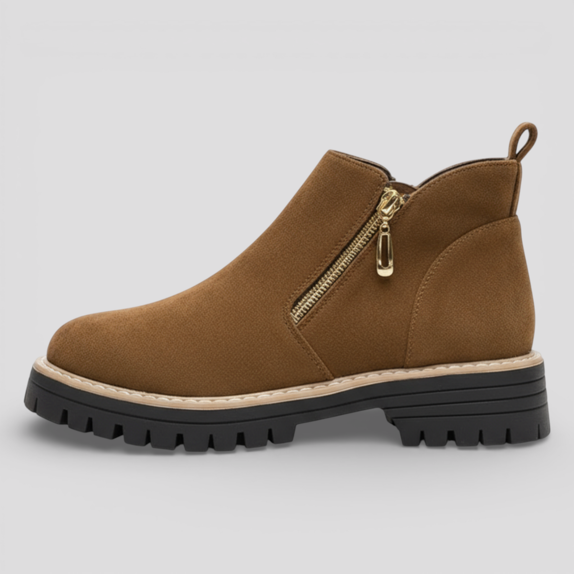 Bottes Noires Femme en Daim