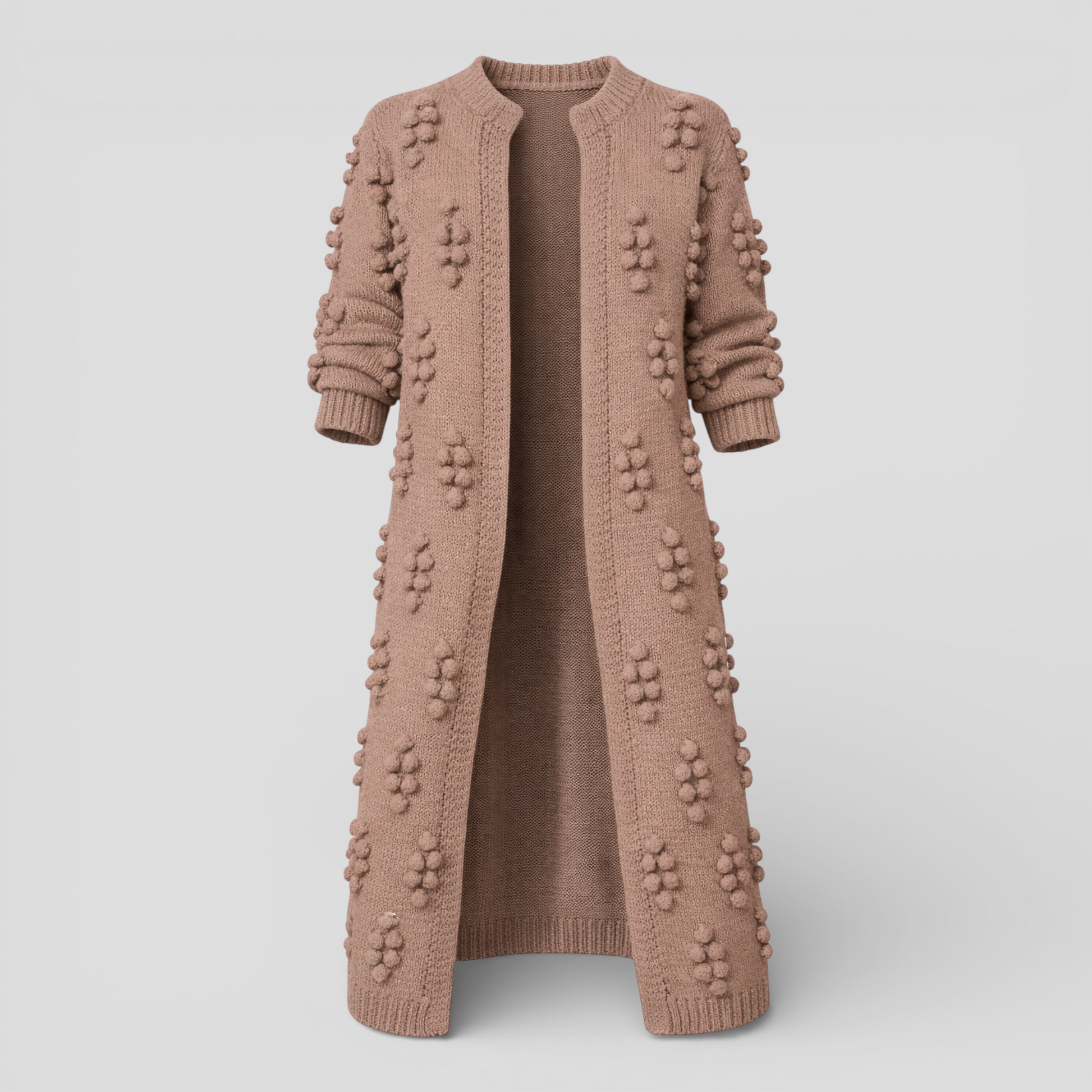 Cardigan Femme Long Ouvert avec Poches