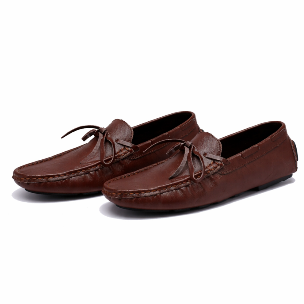 : Mocassins Homme en Cuir Véritable - Confort Durable et Allure Classique dans de Marche Lino