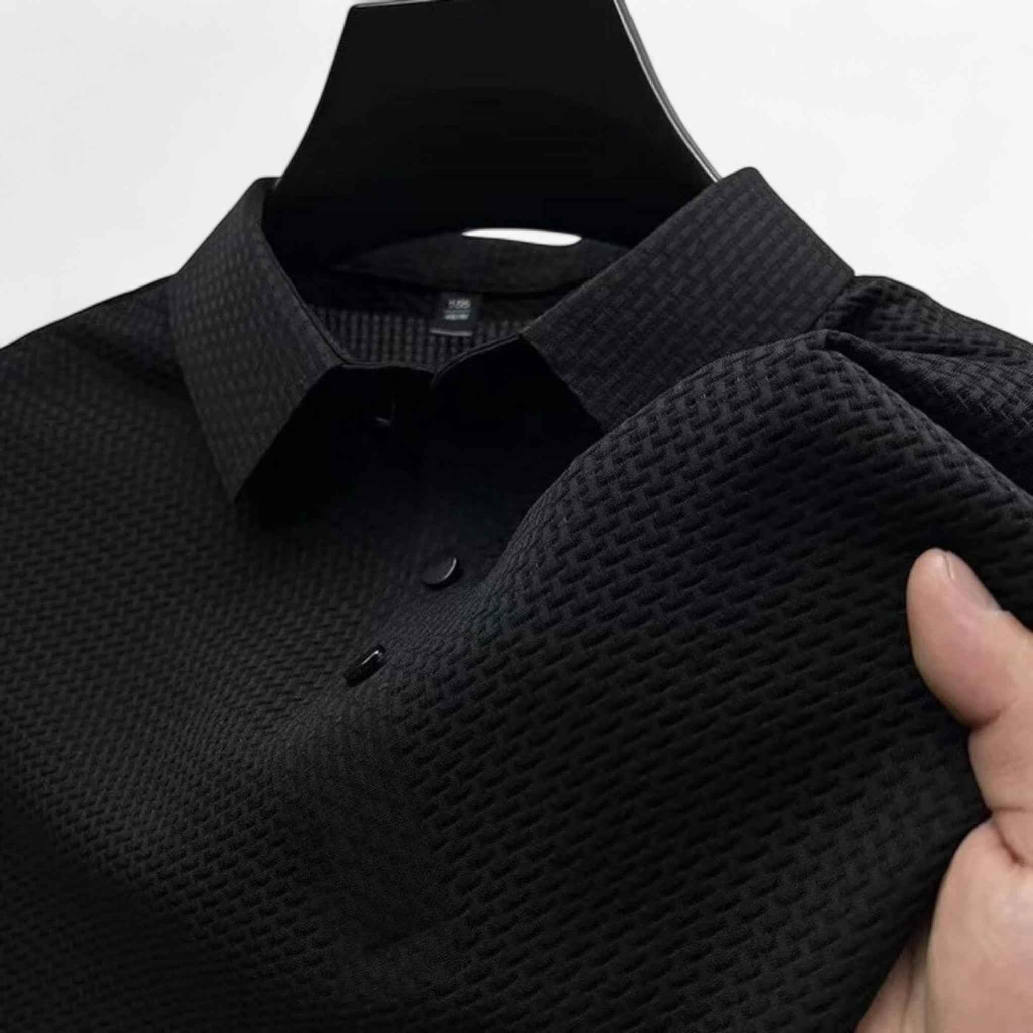 Polo Hommes Respirant en Coton Doux à Manches Courtes pour l'Été