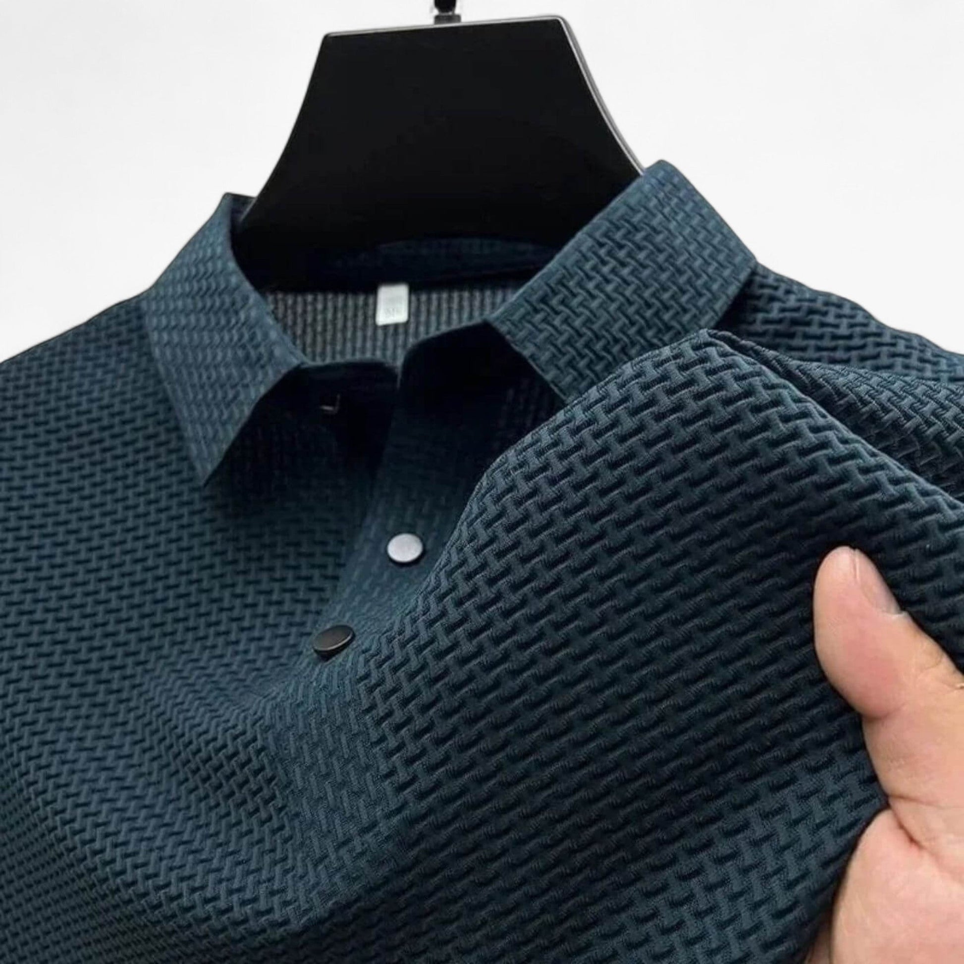Polo homme respirant en coton doux à manches courtes pour l'été