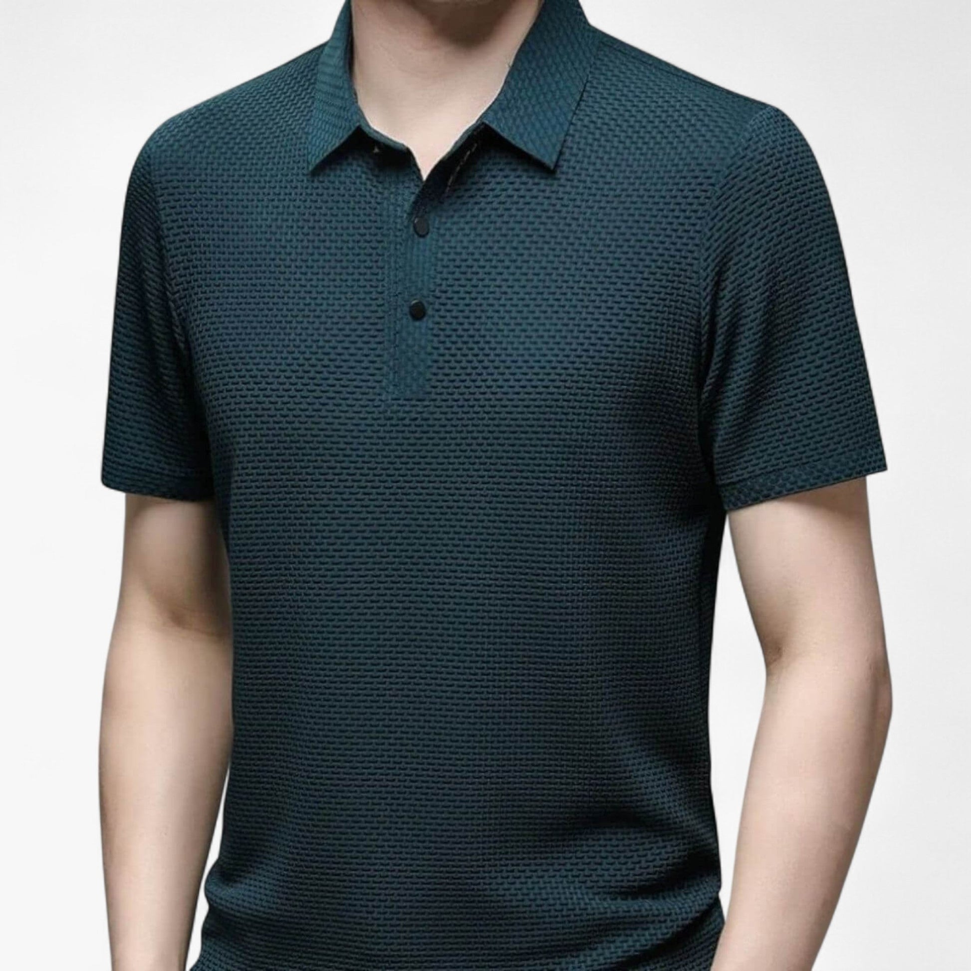 Polo homme respirant en coton doux à manches courtes pour l'été