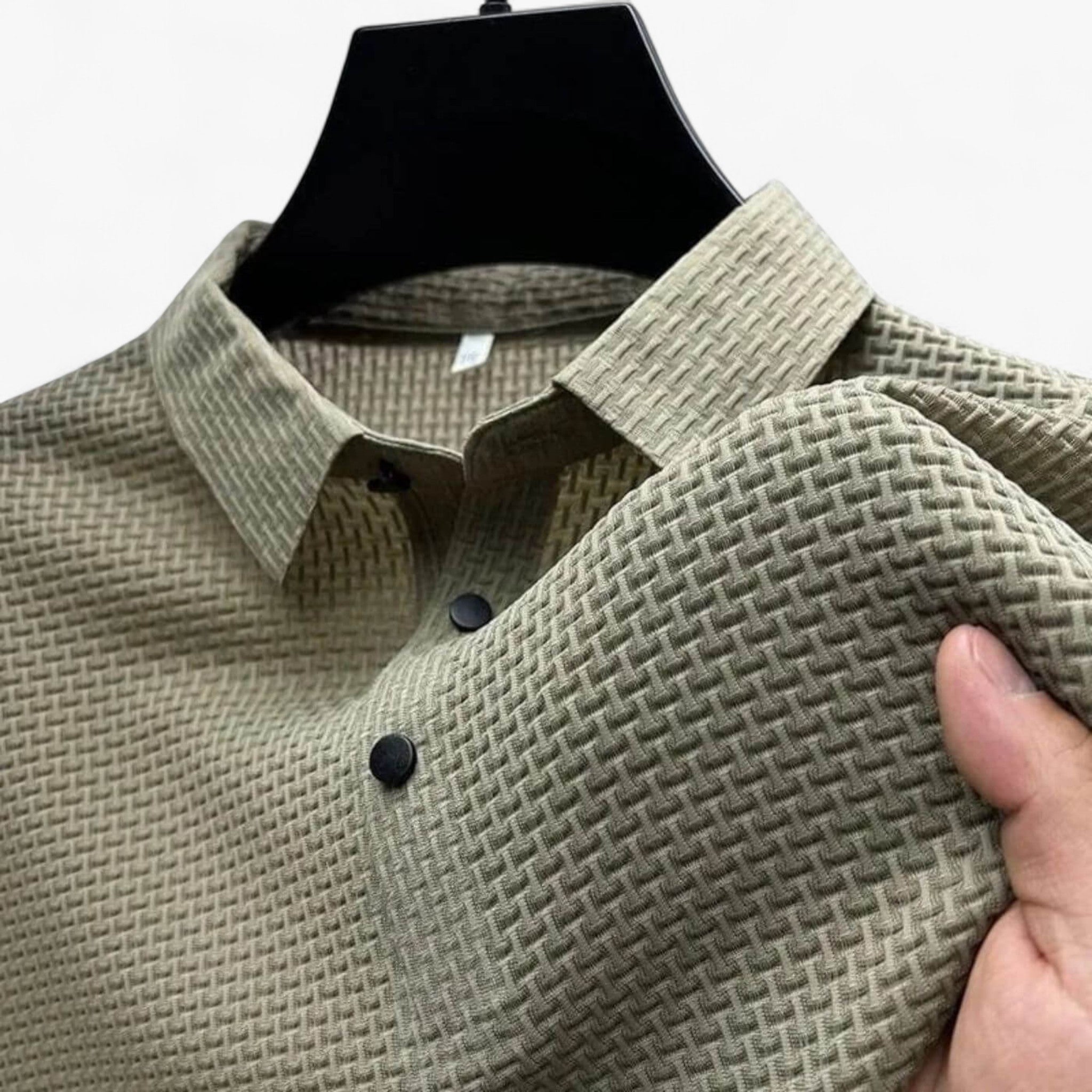 Polo Hommes Respirant en Coton Doux à Manches Courtes pour l'Été