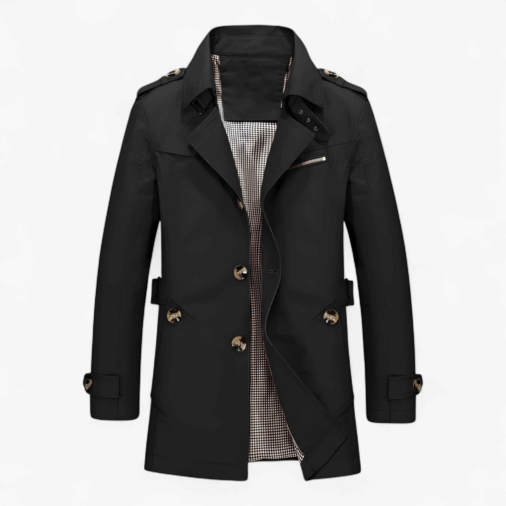 Manteau Homme Élégant en Coton et Cuir, Chaud, Plusieurs Couleurs et Tailles