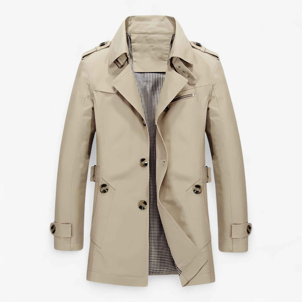 Manteau Homme Élégant en Coton et Cuir, Chaud, Plusieurs Couleurs et Tailles