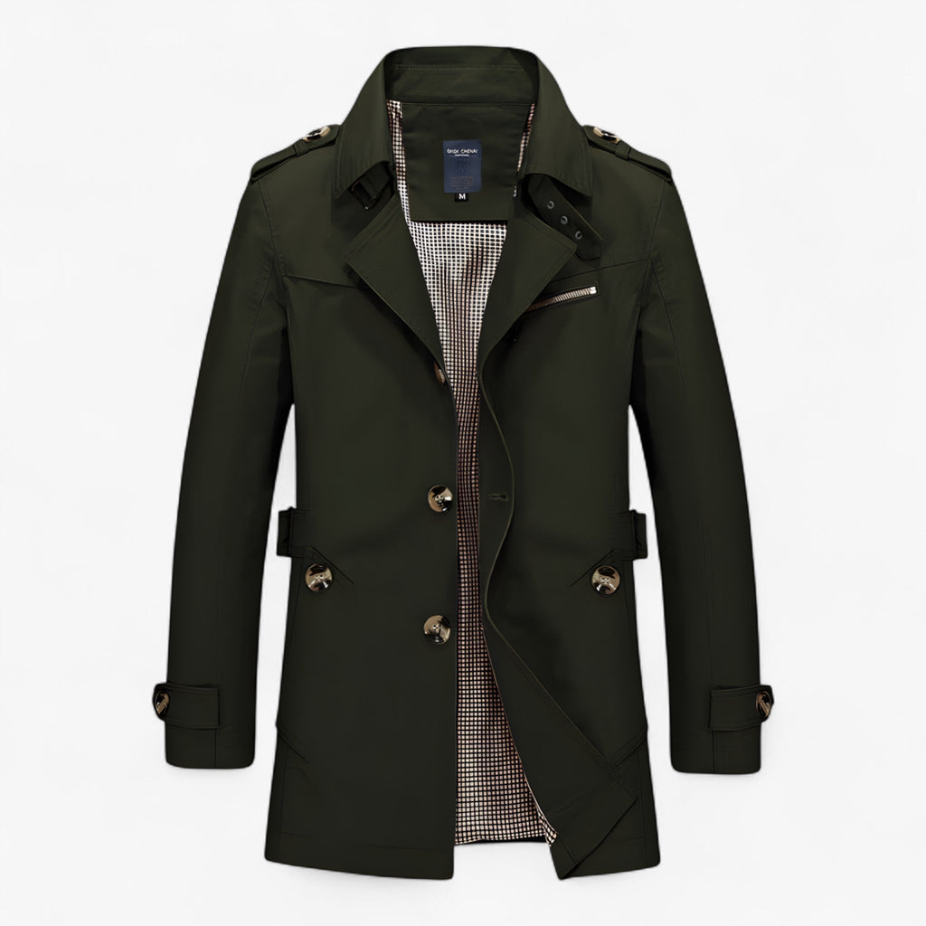 Manteau Homme Élégant en Coton et Cuir, Chaud, Plusieurs Couleurs et Tailles