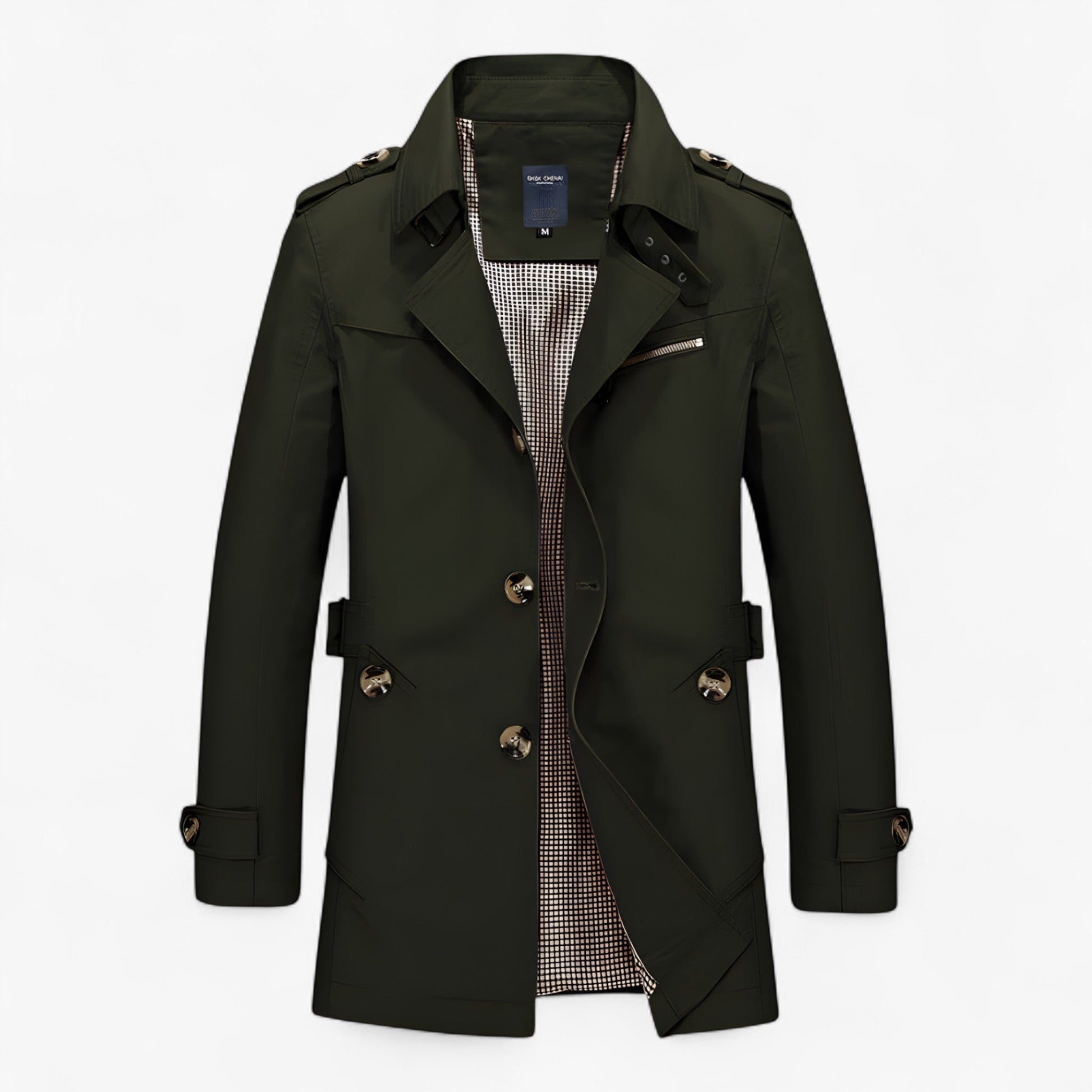 Manteau Homme Élégant en Coton et Cuir, Chaud, Plusieurs Couleurs et Tailles