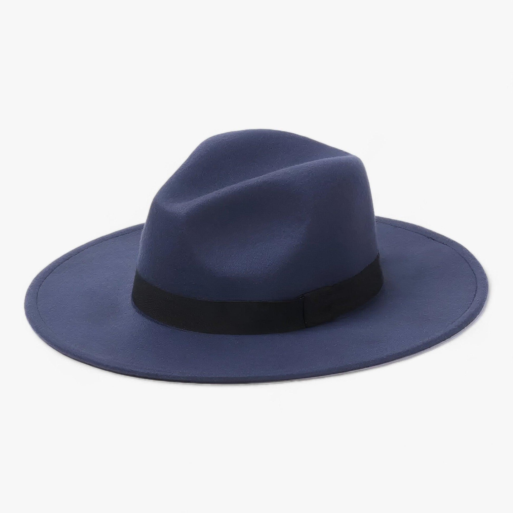 Chapeau Fedora Homme en Laine Gris Foncé Élégant - Classique et Polyvalent