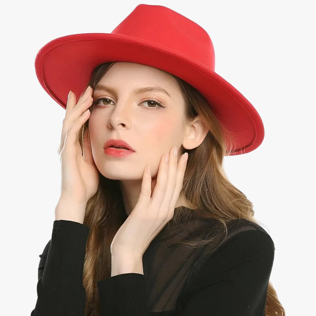 Chapeau Fedora Homme en Laine Gris Foncé Élégant - Classique et Polyvalent