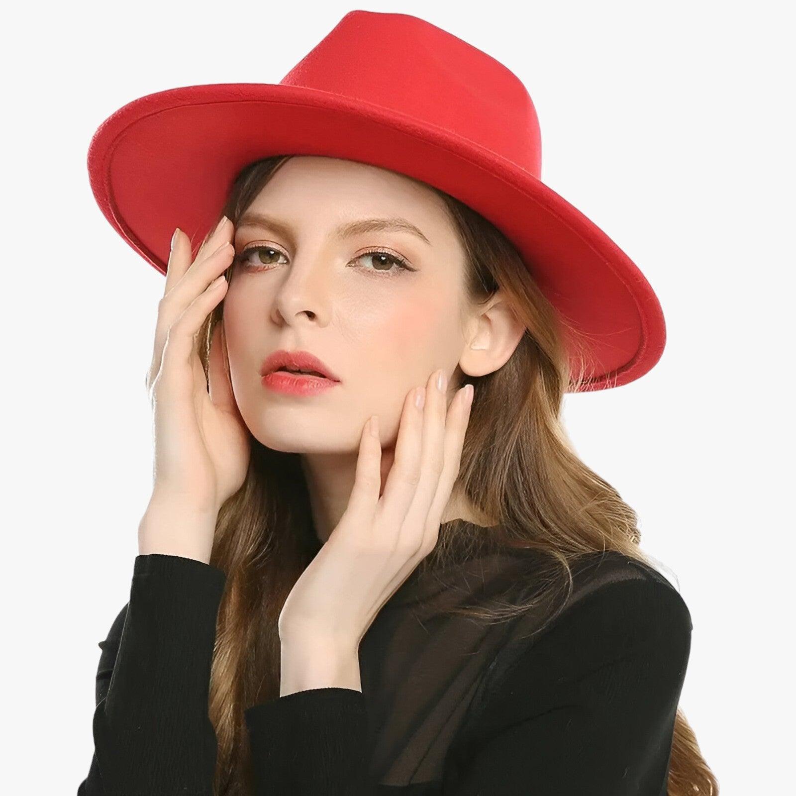Chapeau Fedora Homme en Laine Gris Foncé Élégant - Classique et Polyvalent