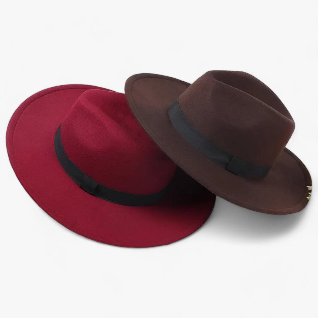 Chapeau Fedora Homme en Laine Gris Foncé Élégant - Classique et Polyvalent