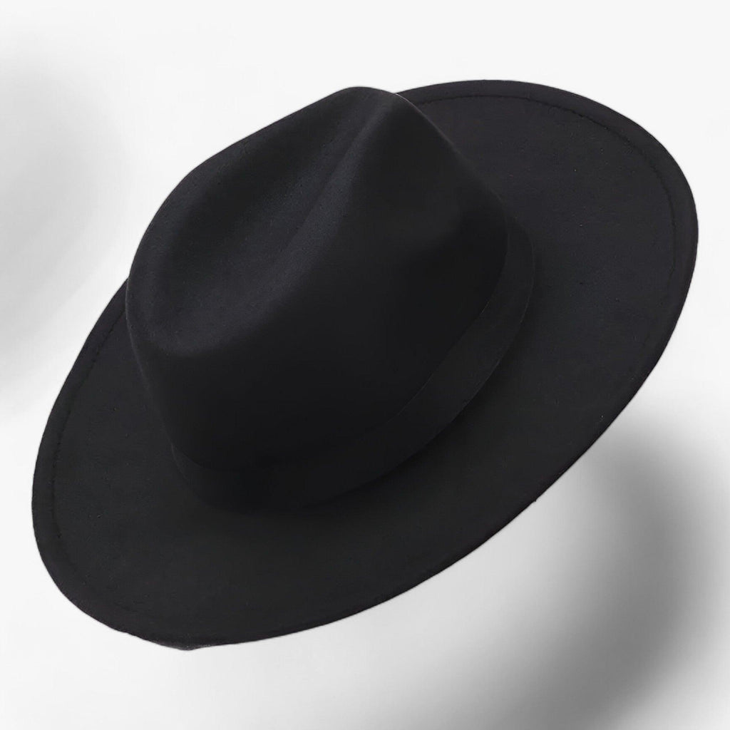 Chapeau Fedora Homme en Laine Gris Foncé Élégant - Classique et Polyvalent