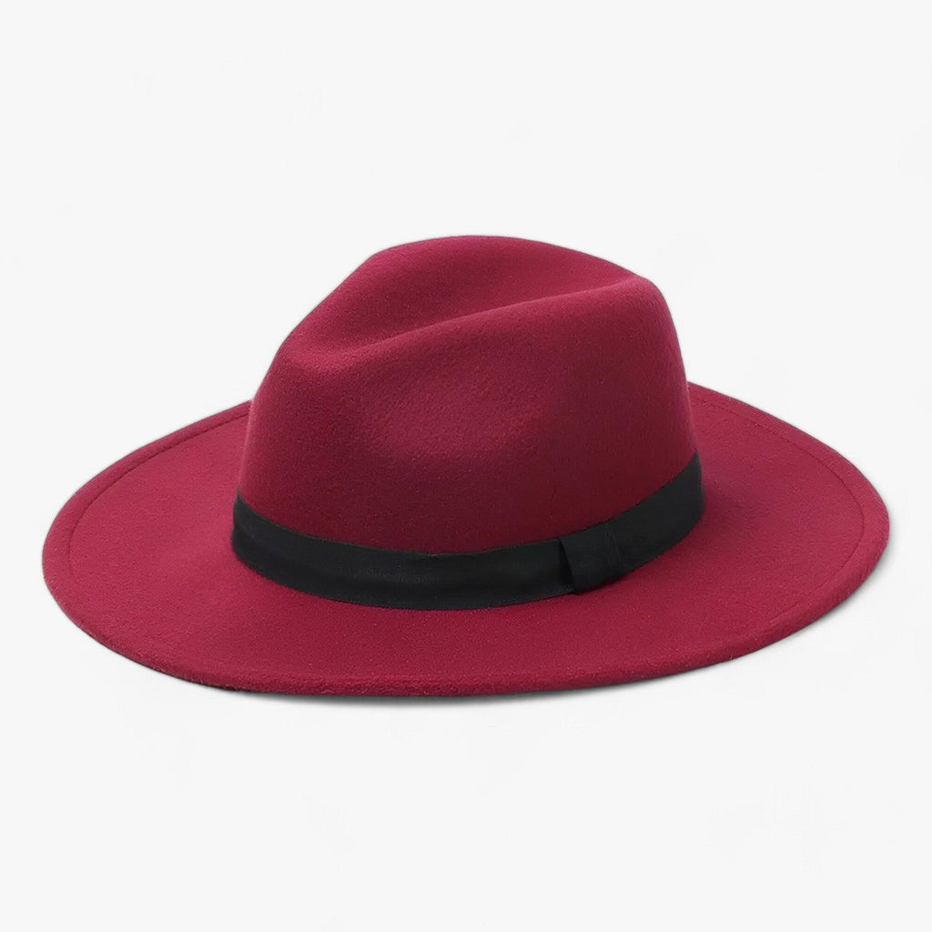 Chapeau Fedora Homme en Laine Gris Foncé Élégant - Classique et Polyvalent