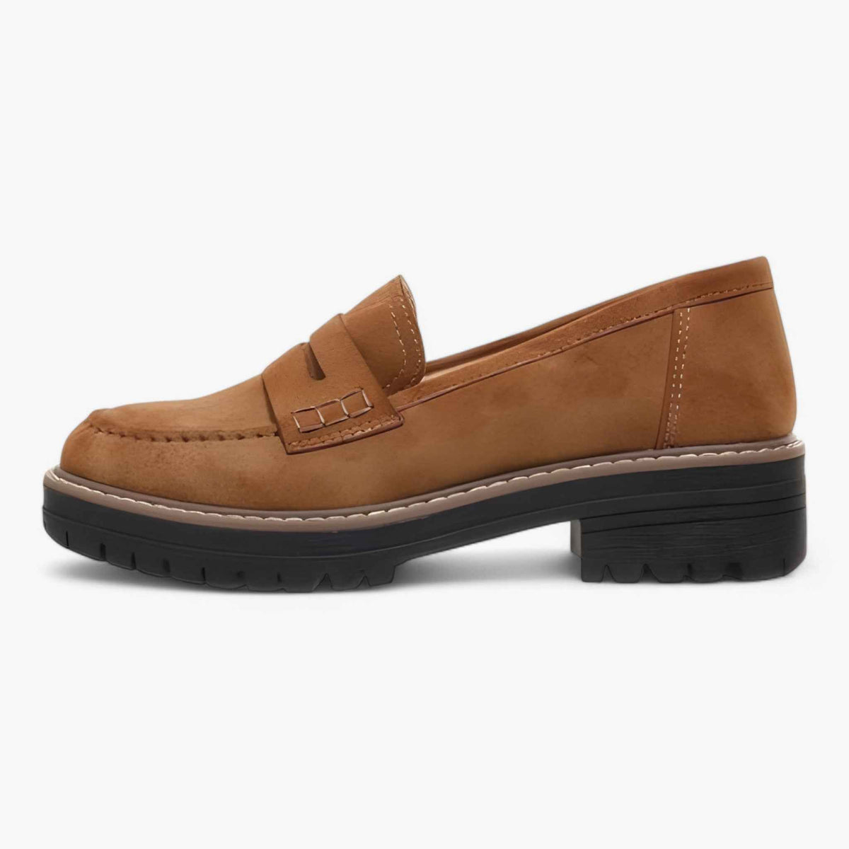 Loafers : Mocassins Tykkede Femme en Cuir Noir - Confortables et Élégants dans de Marche Lino
