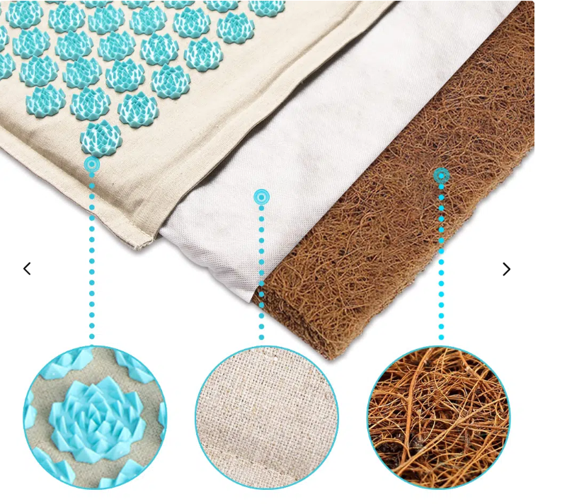 Tapis d'Acupression & Oreiller - 5500 Points de Pression