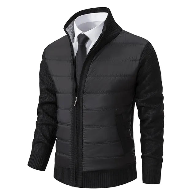 Cardigans pour femmes : Cardigan Élégant et Polyvalent Femme Coupe Slim dans Noir de Marche Lino