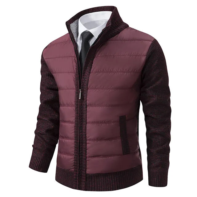 Cardigans pour femmes : Cardigan Élégant et Polyvalent Femme Coupe Slim dans Rouge de Marche Lino
