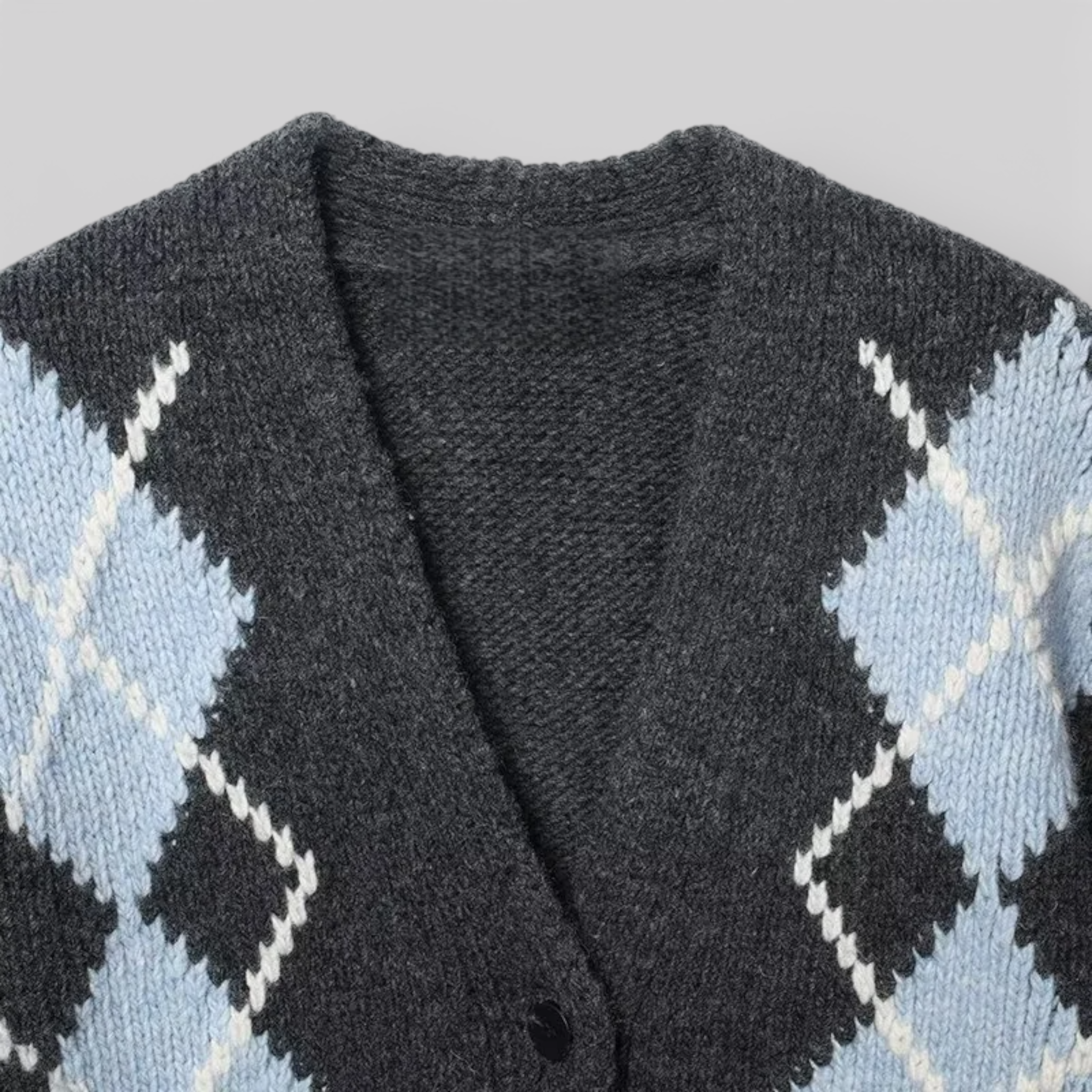Cardigans pour femmes : Cardigan Femme Ample Col en V Hivernal Acrylique dans de Marche Lino