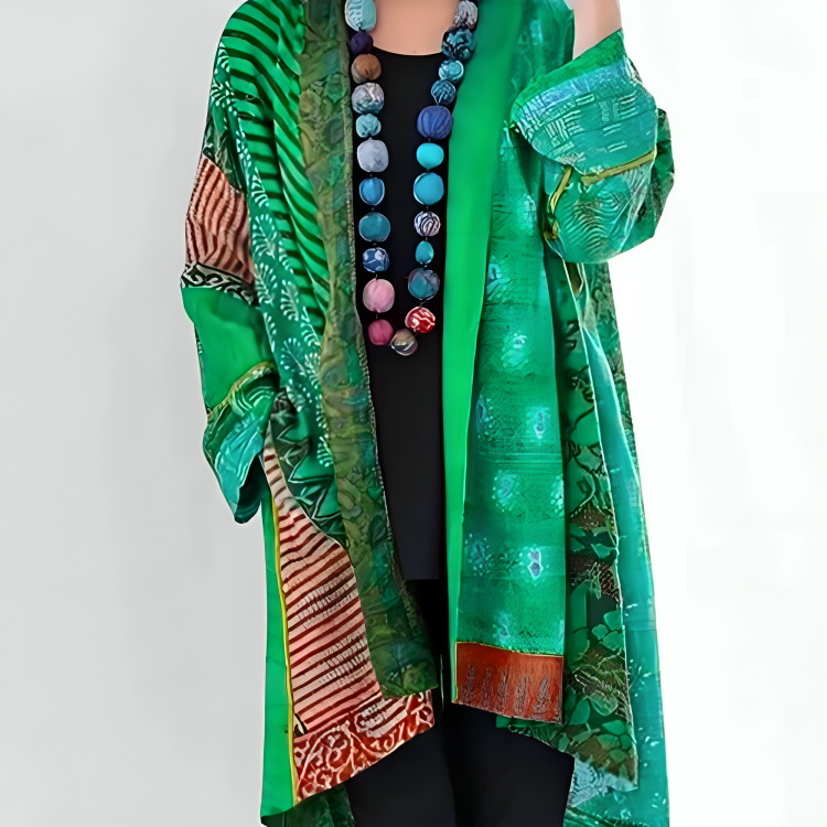 Cardigans pour femmes : Cardigan femme chic en coton, col montant élégant, idéal pour l'automne-hiver dans de Marche Lino