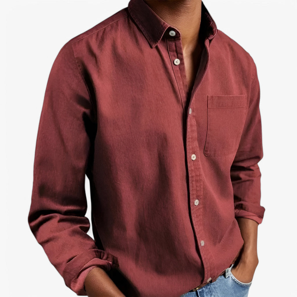 Chemise Cargo Homme Résistante en Coton avec Plusieurs Poches, Manches Longues
