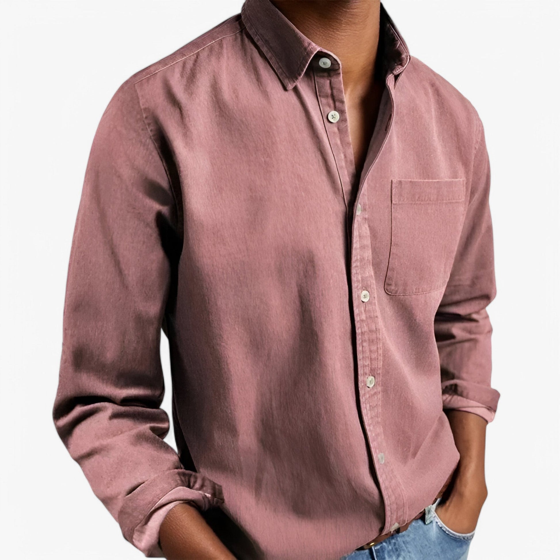 Chemise Cargo Homme Résistante en Coton avec Plusieurs Poches, Manches Longues