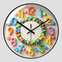 Horloge Murale Décorative Verre - Style Dessin Animé, Mouvement Quartz