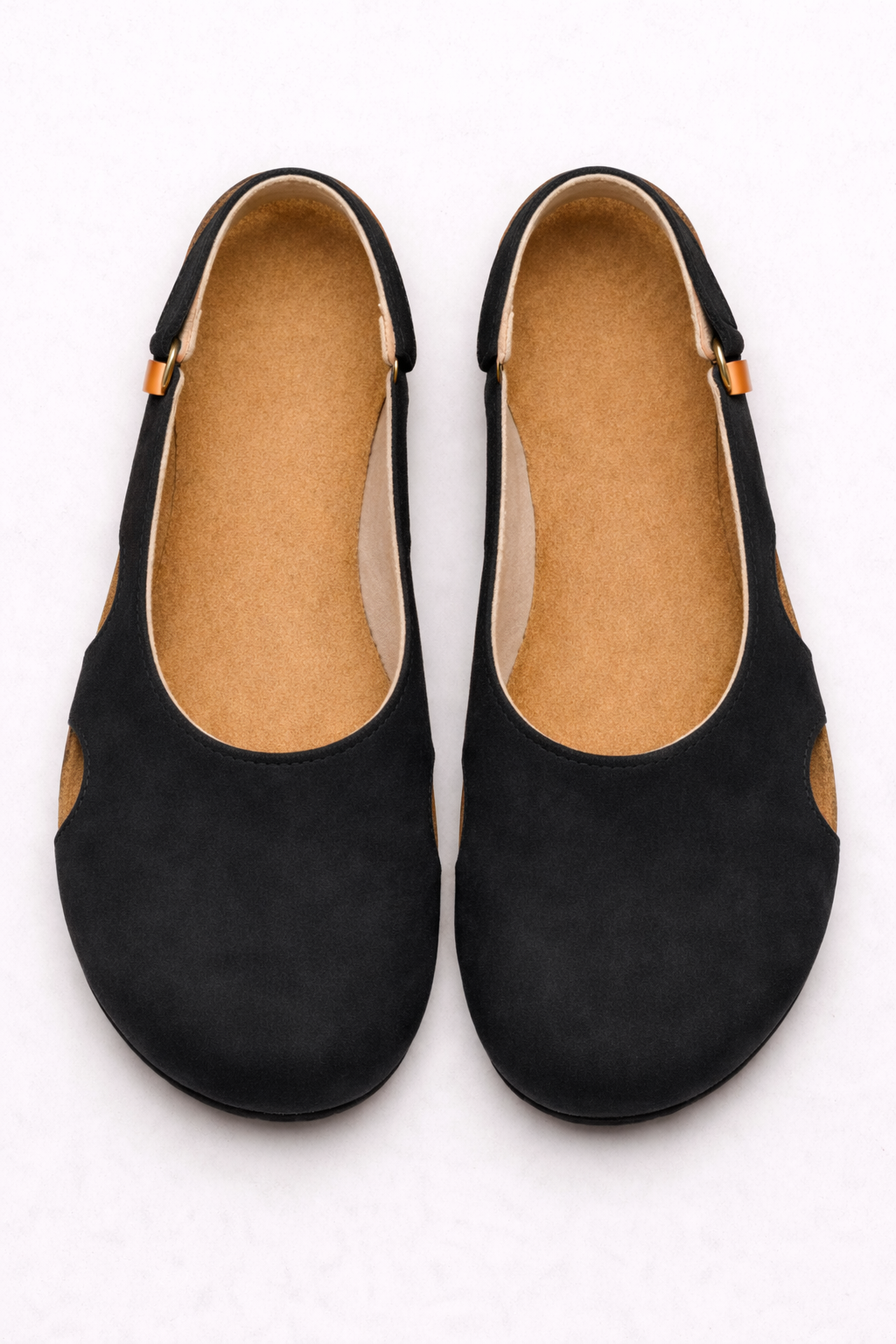 Slingback Femme Noires en Cuir Véritable, Talon 5cm, Bout Rond: Élégance & Confort