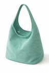 Bag : Sac Cabas en Suede avec Fermeture Eclair dans Menthe de Marche Lino