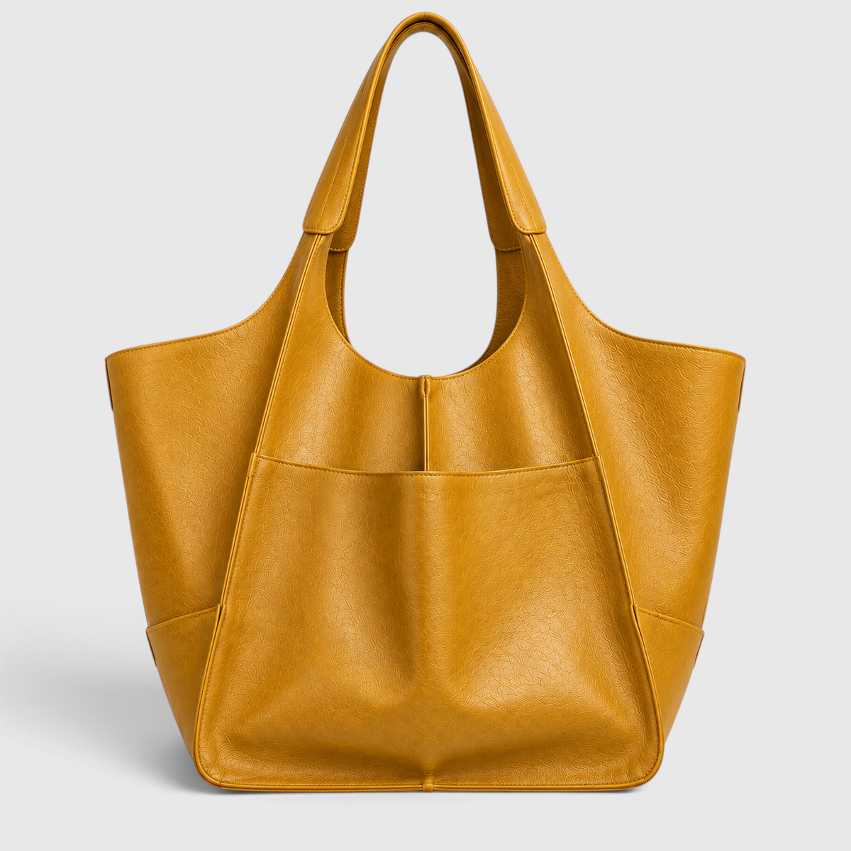Tote Bag : Sac Cabas Vintage Oversize dans Jaune de Marche Lino