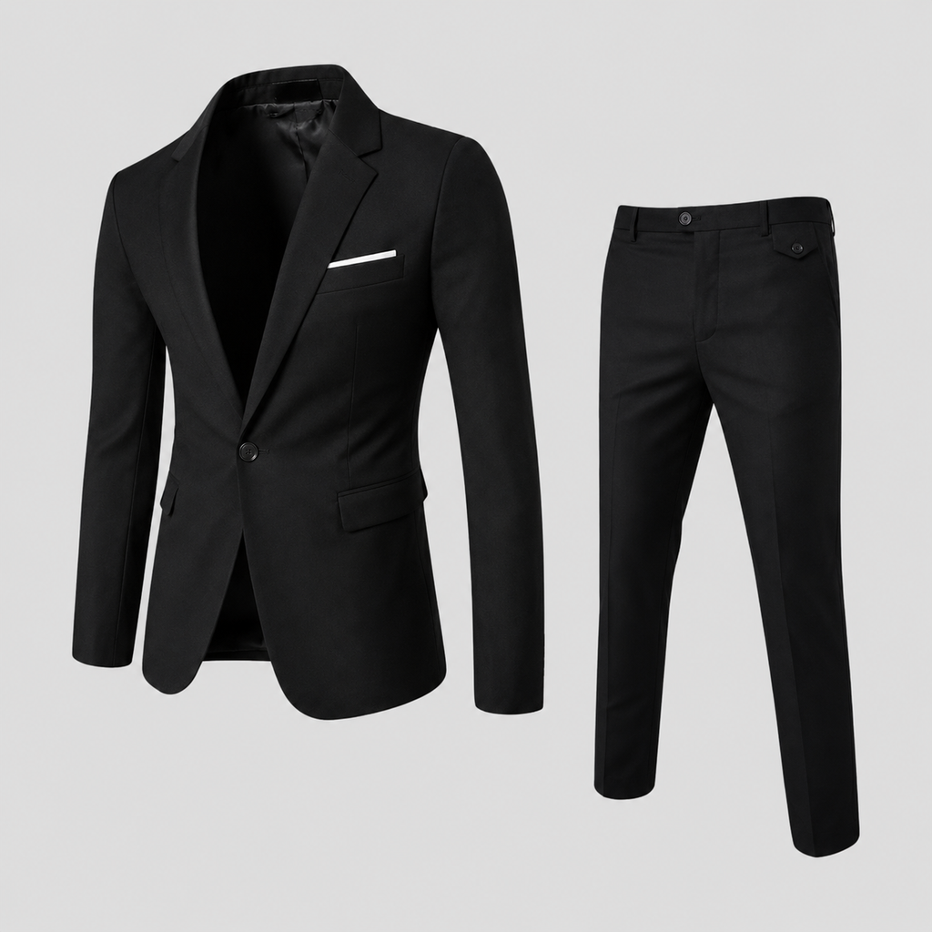 Heren Slim-Fit Kostuum voor Bruiloften en Formele Gelegenheden