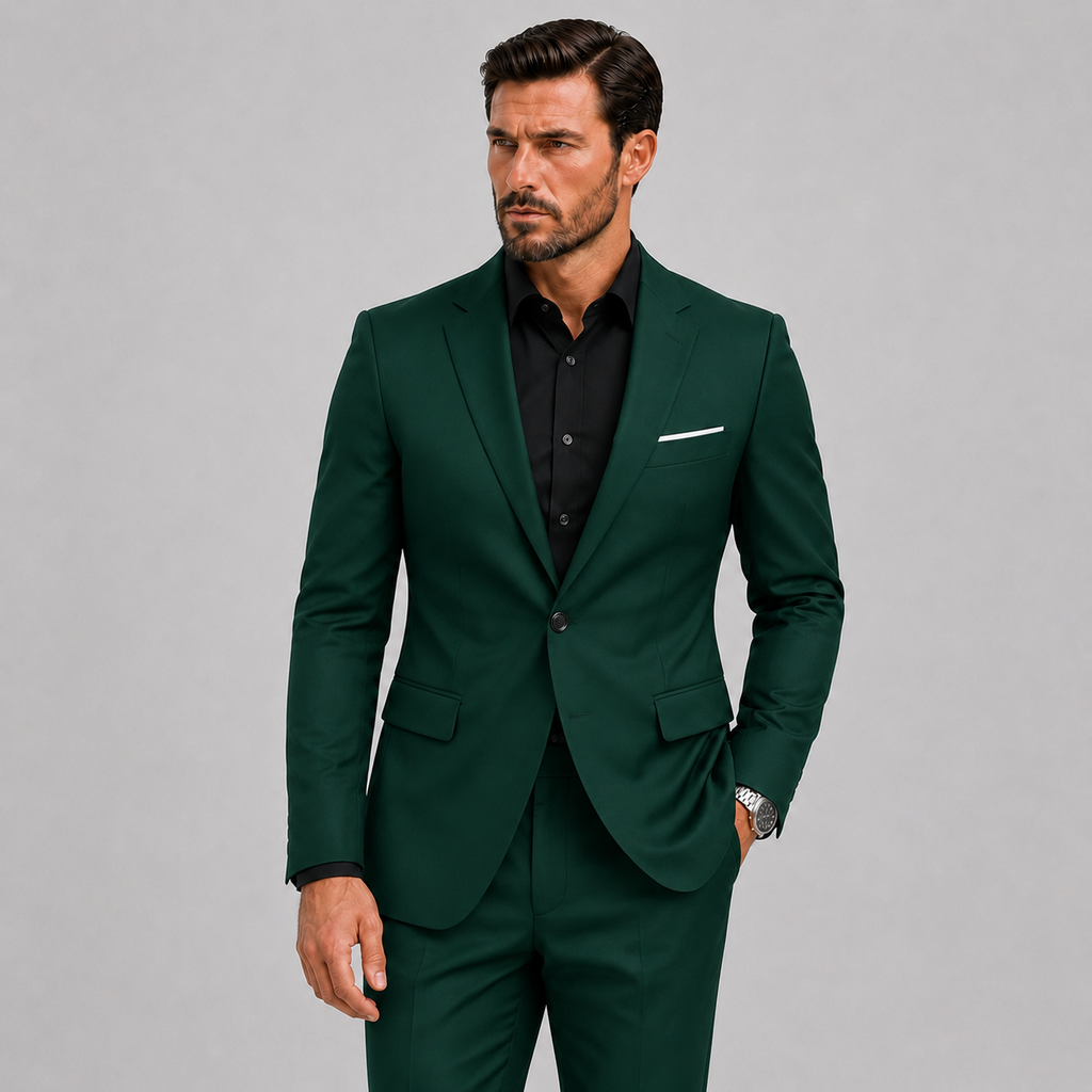Heren Slim-Fit Kostuum voor Bruiloften en Formele Gelegenheden