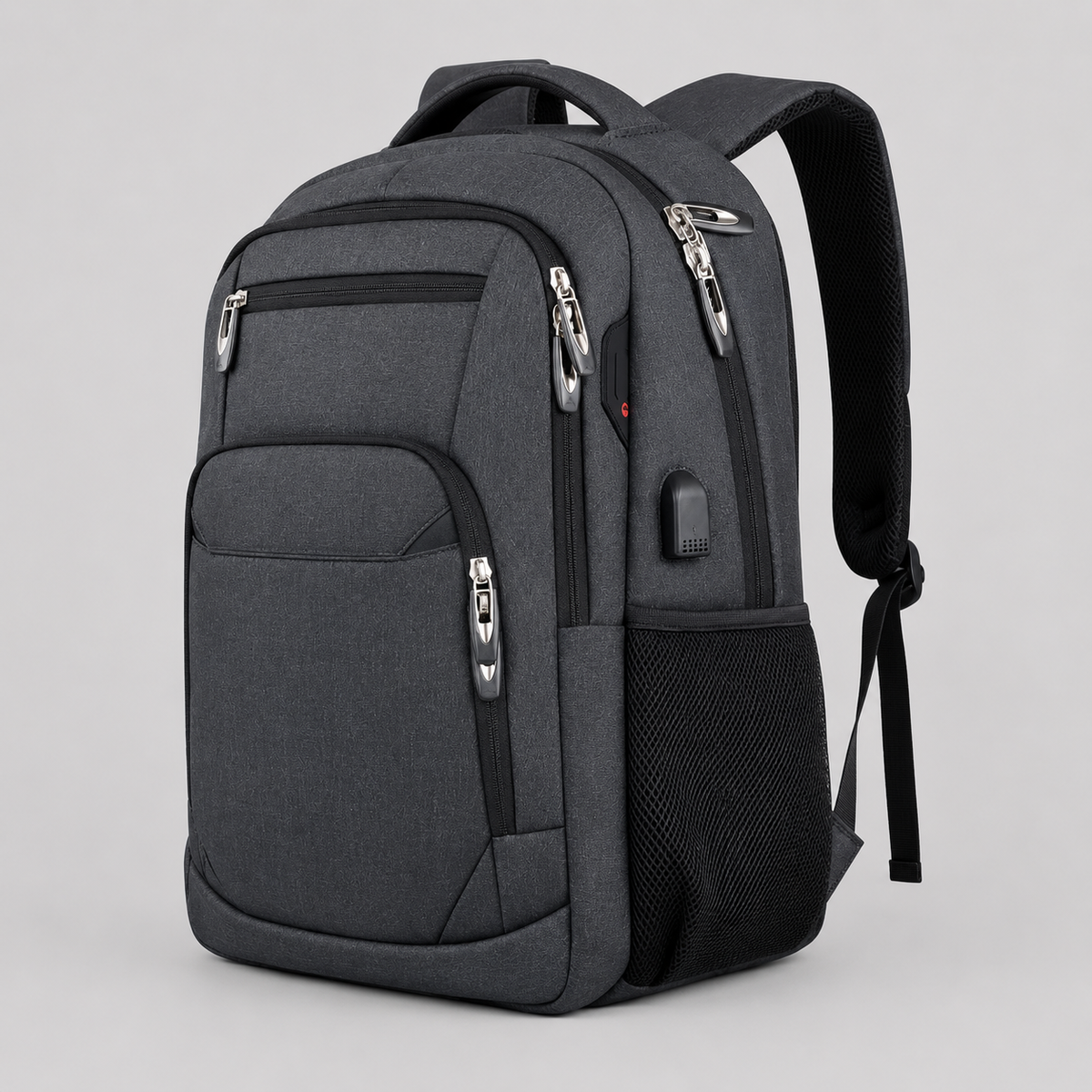 Sac à dos pour l'école - Modèle résistant à l'eau avec compartiment pour ordinateur portable et port USB